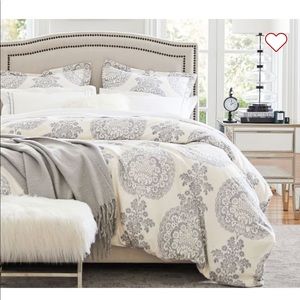 Pottery Barn duvet cover and shams